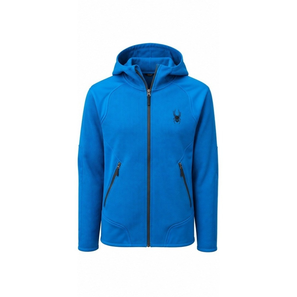 Spyder Mens Core Sweater Full Zip Hoodie Blue Fleece Jacket XL